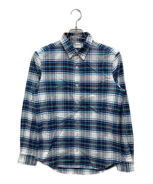 BLUE WORK（ブルーワーク）BLUE WORK (ブルーワーク) チェックシャツ ブルー サイズ:Mの古着・服飾アイテム