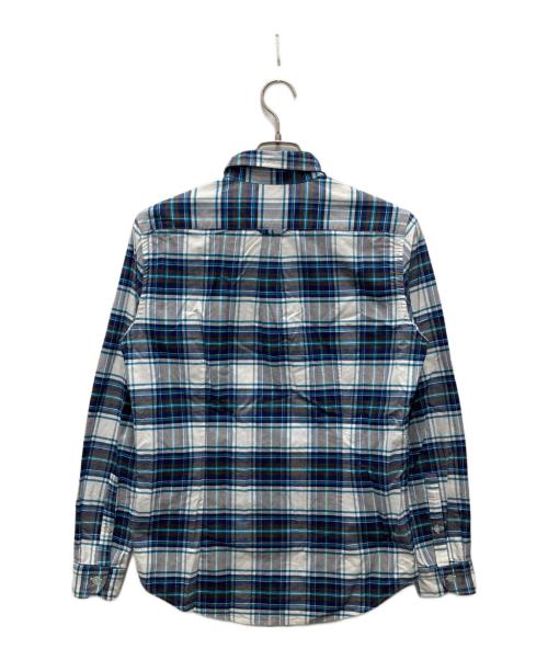 BLUE WORK（ブルーワーク）BLUE WORK (ブルーワーク) チェックシャツ ブルー サイズ:Mの古着・服飾アイテム