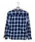 BEAMS PLUS (ビームスプラス) オープンカラーオンブレチェックシャツ ブルー サイズ:S：4000円