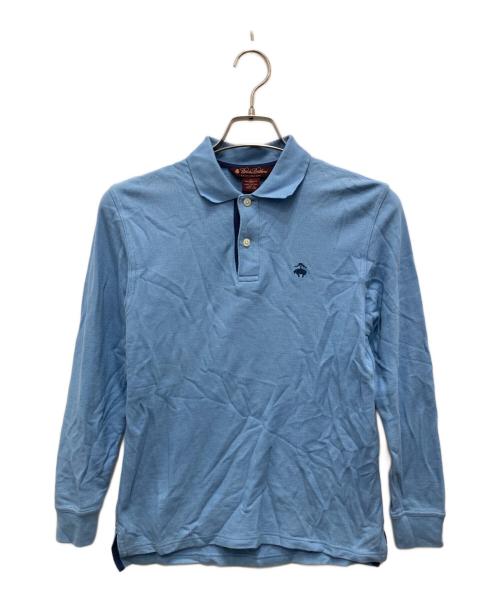 BROOKS BROTHERS（ブルックスブラザーズ）BROOKS BROTHERS (ブルックスブラザーズ) 長袖ポロシャツ ブルー サイズ:Mの古着・服飾アイテム