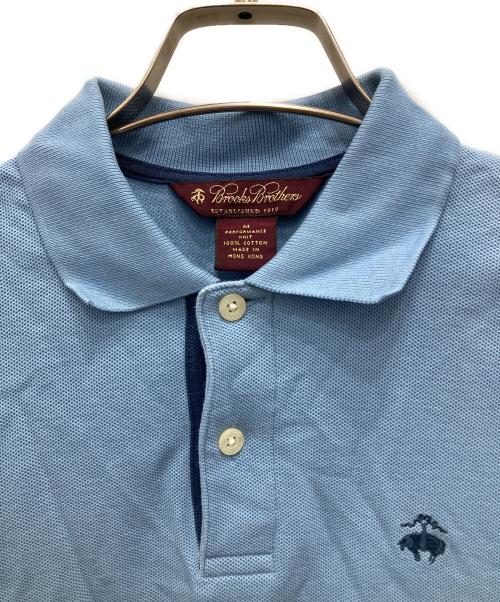 BROOKS BROTHERS（ブルックスブラザーズ）BROOKS BROTHERS (ブルックスブラザーズ) 長袖ポロシャツ ブルー サイズ:Mの古着・服飾アイテム