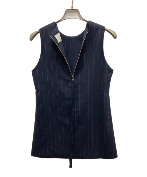 TODAYFUL（トゥデイフル）TODAYFUL (トゥデイフル) ストライプロングチュニック ネイビー サイズ:F 未使用品の古着・服飾アイテム