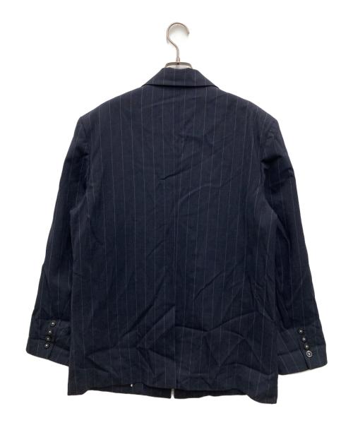 TODAYFUL（トゥデイフル）TODAYFUL (トゥデイフル) ストライプオーバージャケット ネイビー サイズ:38の古着・服飾アイテム