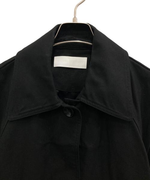 Adam et Rope（アダム エ ロペ）Adam et Rope (アダム エ ロペ) バックブラウジングステンカラーコート ブラック サイズ:Fの古着・服飾アイテム