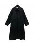 Adam et Rope（アダム エ ロペ）の古着「バックブラウジングステンカラーコート」｜ブラック