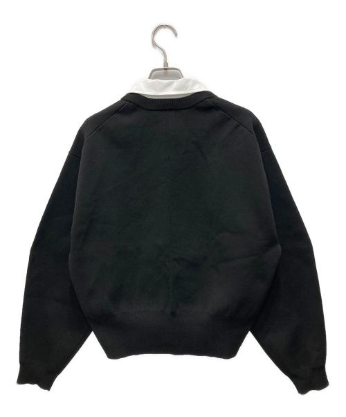 Adam et Rope（アダム エ ロペ）Adam et Rope (アダム エ ロペ) カラー付カーディガン ブラック サイズ:Fの古着・服飾アイテム