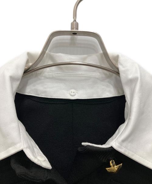 Adam et Rope（アダム エ ロペ）Adam et Rope (アダム エ ロペ) カラー付カーディガン ブラック サイズ:Fの古着・服飾アイテム