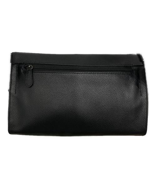 ear PAPILLONNER（イアパピヨネ）ear PAPILLONNER (イアパピヨネ) 柄ワイドテープショルダーバッグ ブラック×ホワイトの古着・服飾アイテム