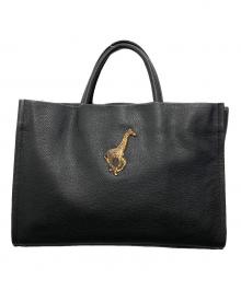 ear PAPILLONNER×BROOKLYN CHARM（イアパピヨネ×ブルックリンチャーム）の古着「ハンドバッグ」｜ブラック