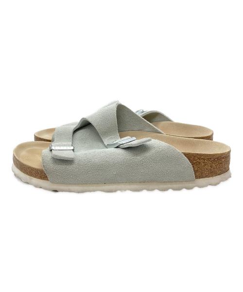 BIRKENSTOCK（ビルケンシュトック）BIRKENSTOCK (ビルケンシュトック) ZURICH スエードサンダル グレー サイズ:23の古着・服飾アイテム