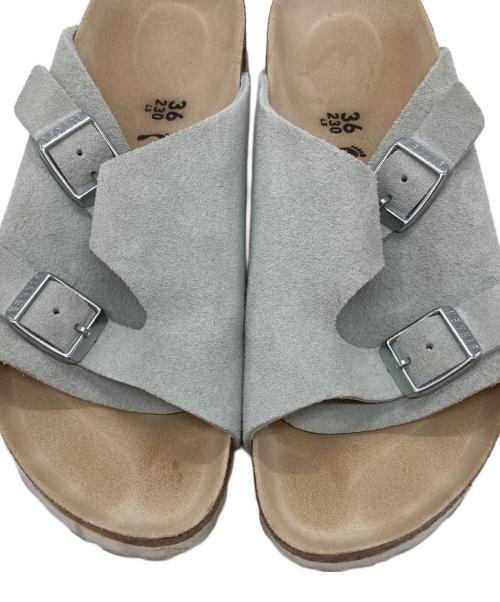 BIRKENSTOCK（ビルケンシュトック）BIRKENSTOCK (ビルケンシュトック) ZURICH スエードサンダル グレー サイズ:23の古着・服飾アイテム
