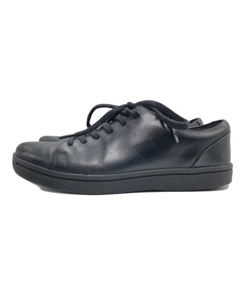 CLARKS（クラークス）CLARKS (クラークス) レザースニーカー ブラック サイズ:25.5の古着・服飾アイテム