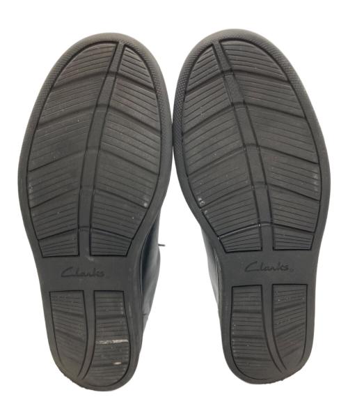 CLARKS（クラークス）CLARKS (クラークス) レザースニーカー ブラック サイズ:25.5の古着・服飾アイテム