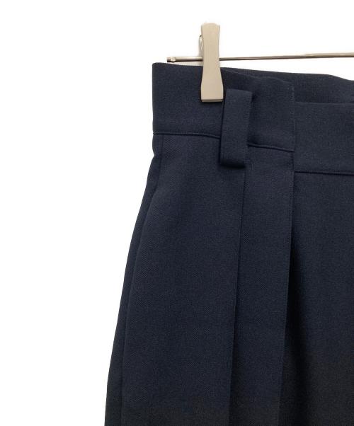 cygne（シーニュ）cygne (シーニュ) ハイウエストタックワイドパンツ ネイビー サイズ:1の古着・服飾アイテム