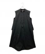 YORIヨリ）の古着「バックフレアワンピース」｜ブラック