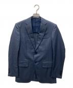 TOMORROW LAND PILGRIMトゥモローランド ピルグリム）の古着「ウールシルク シングルブレステッド 2Bスーツ」｜ネイビー