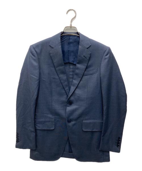 TOMORROW LAND PILGRIM（トゥモローランド ピルグリム）TOMORROW LAND PILGRIM (トゥモローランド ピルグリム) ウールシルク シングルブレステッド 2Bスーツ ネイビー サイズ:44の古着・服飾アイテム