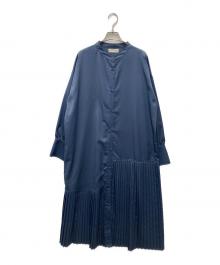 SUMI STYLE（スミ スタイル）の古着「プリーツデザインワンピース」｜ネイビー