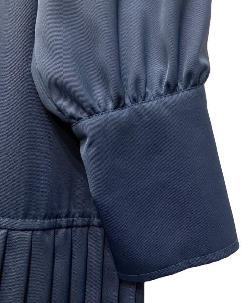 SUMI STYLE（スミ スタイル）sumi style (スミ スタイル) プリーツデザインワンピース ネイビー サイズ:Fの古着・服飾アイテム