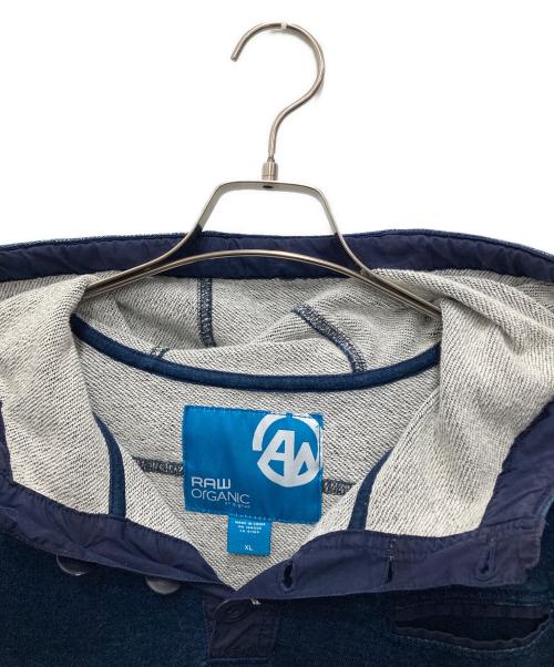 G-STAR RAW（ジースターロゥ）G-STAR RAW (ジースターロゥ) スウェットデニムパーカー ブルー サイズ:XLの古着・服飾アイテム