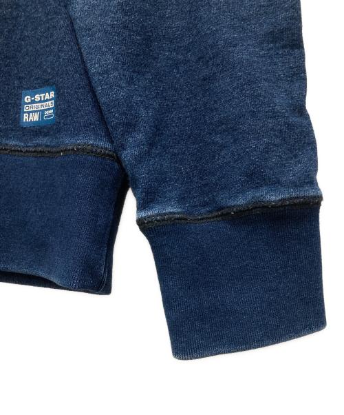 G-STAR RAW（ジースターロゥ）G-STAR RAW (ジースターロゥ) スウェットデニムパーカー ブルー サイズ:XLの古着・服飾アイテム