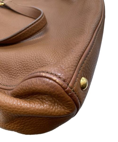 MIU MIU（ミュウミュウ）MIU MIU (ミュウミュウ) レザートートバッグ ブラウンの古着・服飾アイテム