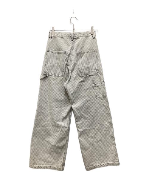 FRAMeWORK（フレームワーク）FRAMeWORK (フレームワーク) ブリーチリペアヒッコリーパンツ ホワイト サイズ:36の古着・服飾アイテム