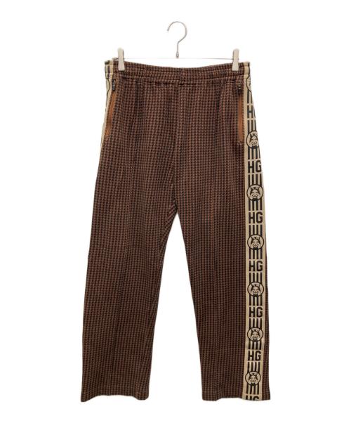 Hysteric Glamour（ヒステリックグラマー）Hysteric Glamour (ヒステリックグラマー) HG TAPE トラックパンツ ブラウン サイズ:Lの古着・服飾アイテム