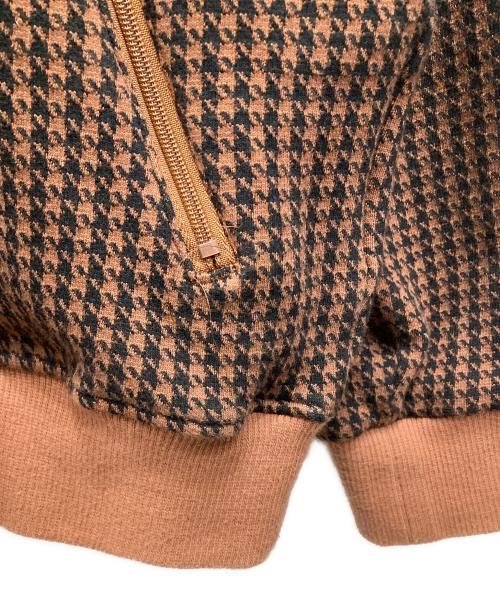 Hysteric Glamour（ヒステリックグラマー）Hysteric Glamour (ヒステリックグラマー) HG刺繍 トラックジャケット ブラウン×ブラック サイズ:XLの古着・服飾アイテム