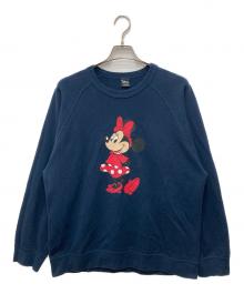 PENNEY'S×DISNEY（ペニーズ×ディズニー）の古着「VINTAGE CREW/クルーネックスウェット」｜ネイビー
