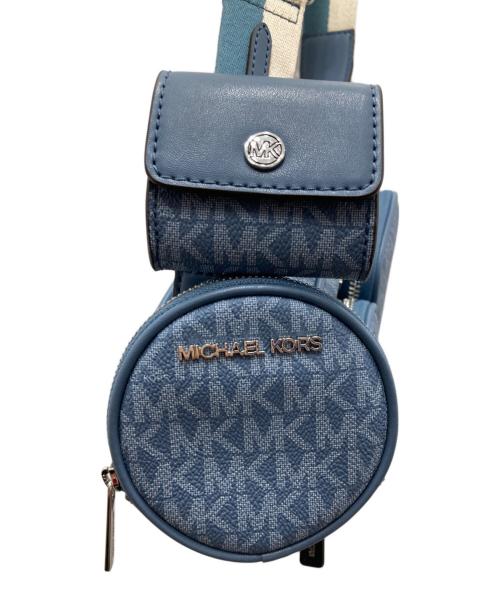 MICHAEL KORS（マイケル・コース）MICHAEL KORS (マイケル・コース) JET SET ITEM クロスボディバッグ/ジェット セット アイテム クロスボディ バッグ ブルーの古着・服飾アイテム