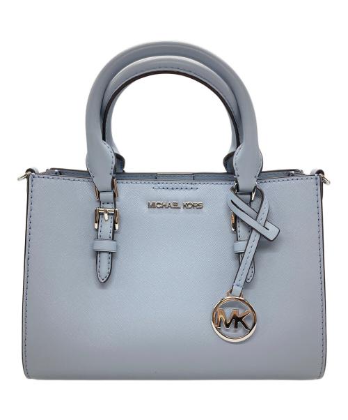 MICHAEL KORS（マイケル・コース）MICHAEL KORS (マイケル・コース) 2wayサッチェルバッグ ブルーの古着・服飾アイテム