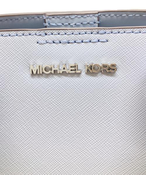MICHAEL KORS（マイケル・コース）MICHAEL KORS (マイケル・コース) 2wayサッチェルバッグ ブルーの古着・服飾アイテム