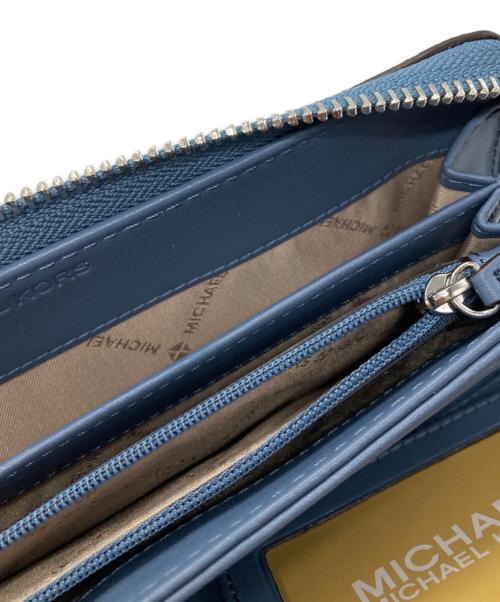 MICHAEL KORS（マイケル・コース）MICHAEL KORS (マイケル・コース) 長財布 ブルーの古着・服飾アイテム