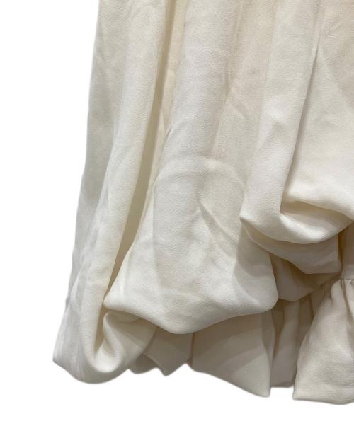 ENFOLD（エンフォルド）ENFOLD (エンフォルド) BALLOON HALF-SLEEVE BLOUSE/バルーン・ハーフスリーブ・ブラウス アイボリー サイズ:38の古着・服飾アイテム