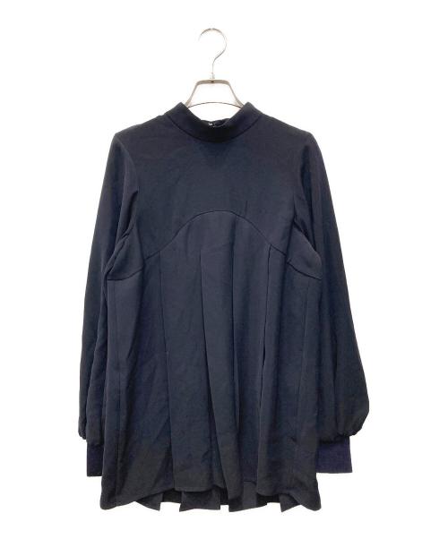 ENFOLD（エンフォルド）ENFOLD (エンフォルド) BOX-PLEATS PULLOVER ネイビー サイズ:38の古着・服飾アイテム
