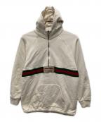 GUCCIグッチ）の古着「シェリーライン ロゴラベル付き ジャケット」｜アイボリー