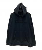 Jack Wolfskinジャック ウルフスキン）の古着「JP CHENILLE LOGO HOODY/ジェイピー シェニール ロゴ フーディー」｜ブラック