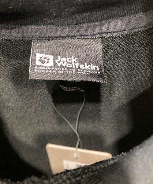 Jack Wolfskin（ジャック ウルフスキン）Jack Wolfskin (ジャック ウルフスキン) JP CHENILLE LOGO HOODY/ジェイピー シェニール ロゴ フーディー ブラック サイズ:Ｌ 未使用品の古着・服飾アイテム