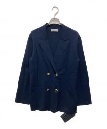 Rirandture（リランドチュール）の古着「ニットダブルジャケット」｜ネイビー