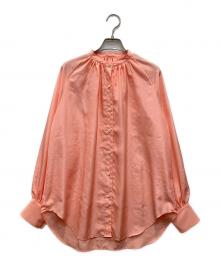 IENA（イエナ）の古着「セシェサテンギャザーブラウス」｜ピンク