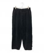 Graphpaperグラフペーパー）の古着「Linen Cupro Track Pants/リネン キュプラ トラック パンツ」｜ブラック