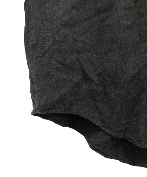 Graphpaper（グラフペーパー）Graphpaper (グラフペーパー) Linen Cupro Oversized Band Collar Shirt/リネン キュプラ オーバーサイズド バンド カラー シャツ ブラック サイズ:Sの古着・服飾アイテム