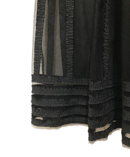 RED VALENTINO（レッドヴァレンティノ）RED VALENTINO (レッドヴァレンティノ) ノースリーブドレスワンピース ブラック サイズ:38 未使用品の古着・服飾アイテム