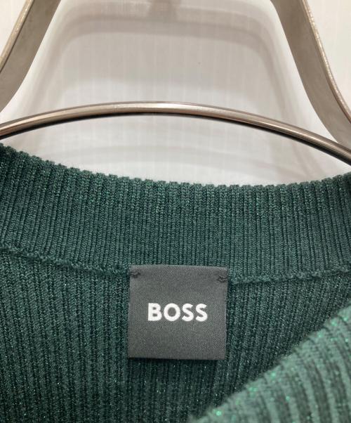 BOSS（ボス）BOSS (ボス) クロップドスリーブ ドレス グリーン サイズ:Sの古着・服飾アイテム