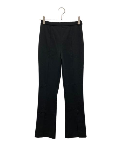 LE PHIL（ル フィル）LE PHIL (ル フィル) ハイストレッチフロントスリットパンツ ブラック 未使用品の古着・服飾アイテム