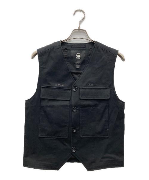 G-STAR RAW（ジースターロゥ）G-STAR RAW (ジースターロゥ) FIELD POCKET WAISTCOAT ブラック サイズ:Sの古着・服飾アイテム