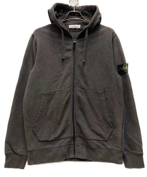 STONE ISLAND（ストーンアイランド）STONE ISLAND (ストーンアイランド) FULL ZIP SWEAT SHIRT ブラック サイズ:XLの古着・服飾アイテム