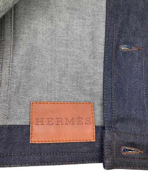 HERMES（エルメス）HERMES (エルメス) ICONES AU CARRE/デニムジャケット インディゴ サイズ:46の古着・服飾アイテム
