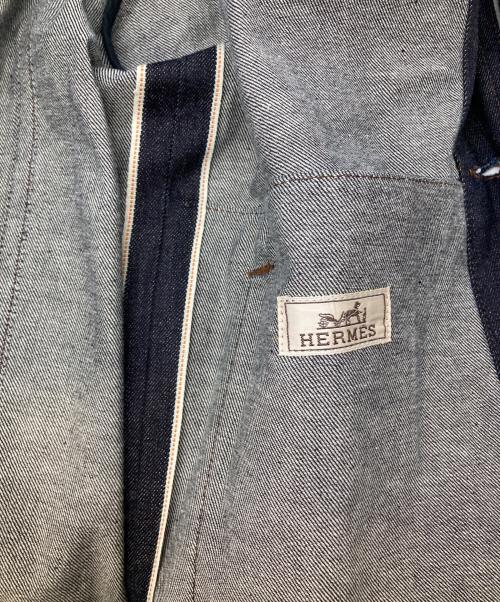 HERMES（エルメス）HERMES (エルメス) ICONES AU CARRE/デニムジャケット インディゴ サイズ:46の古着・服飾アイテム